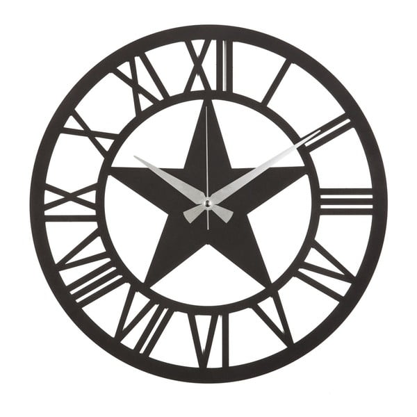 Kovové nástěnné hodiny Star, ø 50 cm