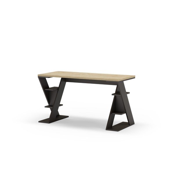 Tammedekooriga töölaud 60x137 cm Butterfly - Marckeric-image-3