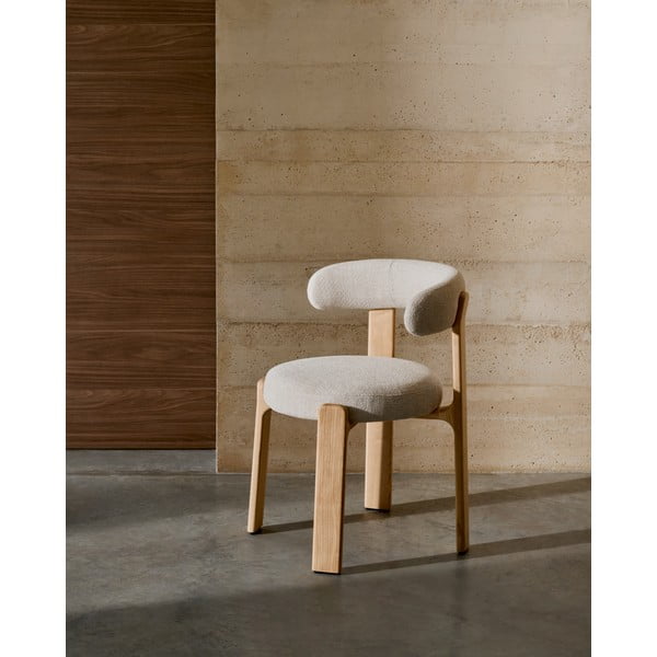 Beež tuhkpuidust söögitool Granite - Kave Home-image-1