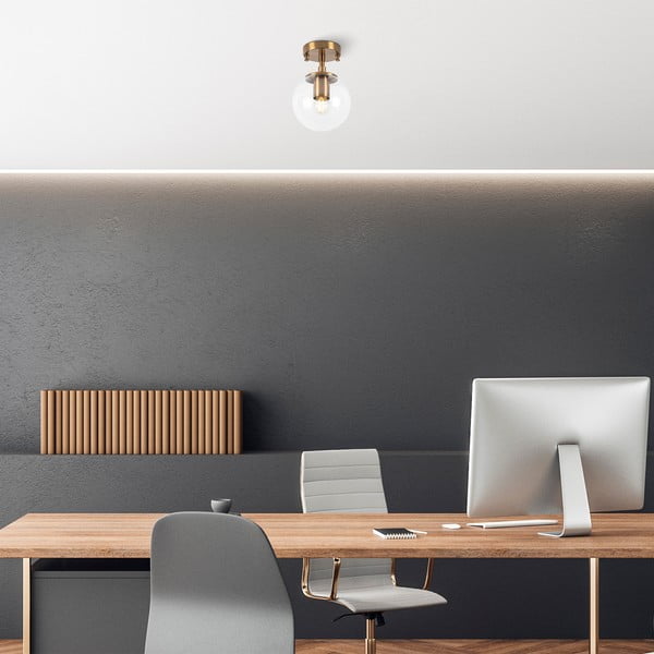 Pronksivärvi laevalgusti klaasist varjuga ø 15 cm Atmaca - Opviq lights-image-2