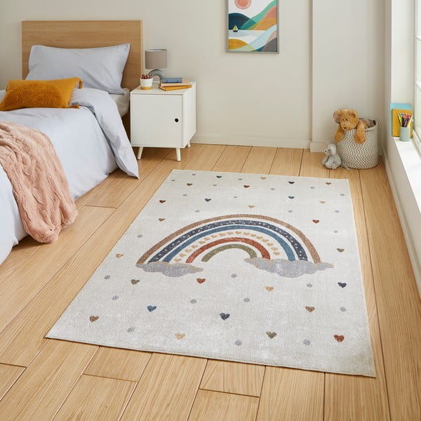 Kreem lastevaip 120x170 cm Vida Rainbow - Think Rugs-image-1