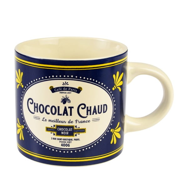 Tumesinine-kreem keraamiline kruus 350 ml Chocolat Chaud - Rex London-image-2
