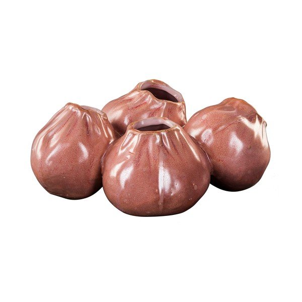 Spojené vázy Flock, meruňkové