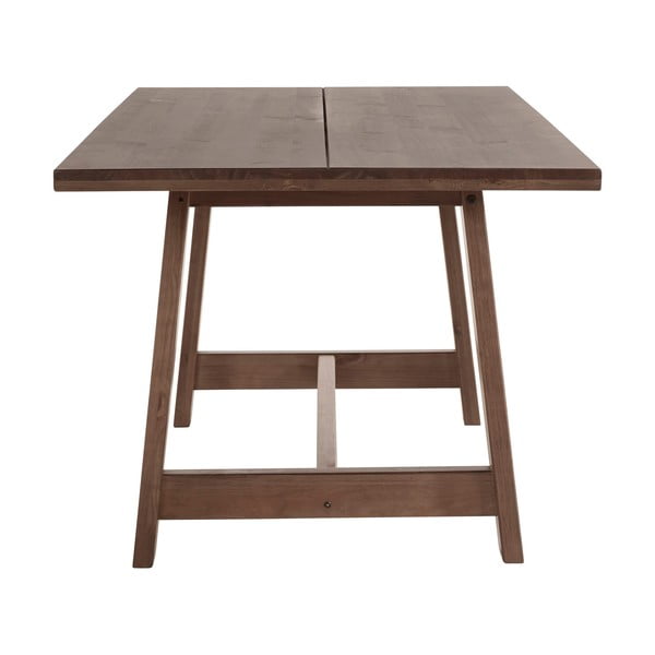 Pruun männipuidust söögilaud 90x160 cm Derby - Støraa-image-2