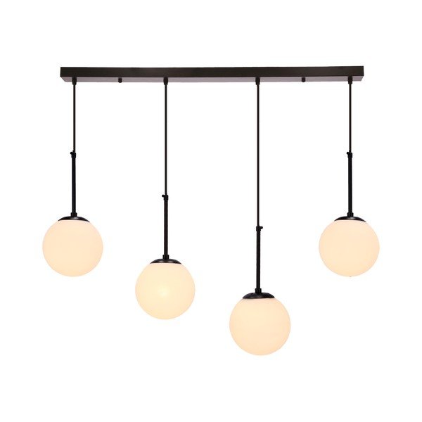 Must rippvalgusti klaasist lambivarjundiga 15x84 cm Pompei - Candellux Lighting-image-1