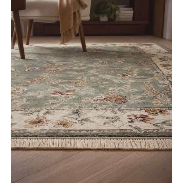Roheline-kreem viskoosist vaip 160x230 cm Oriental - Nouristan-image-3