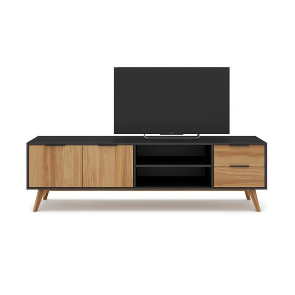 Must/loomulik männist telerilaud 180x53 cm Lavis - Marckeric-image-3