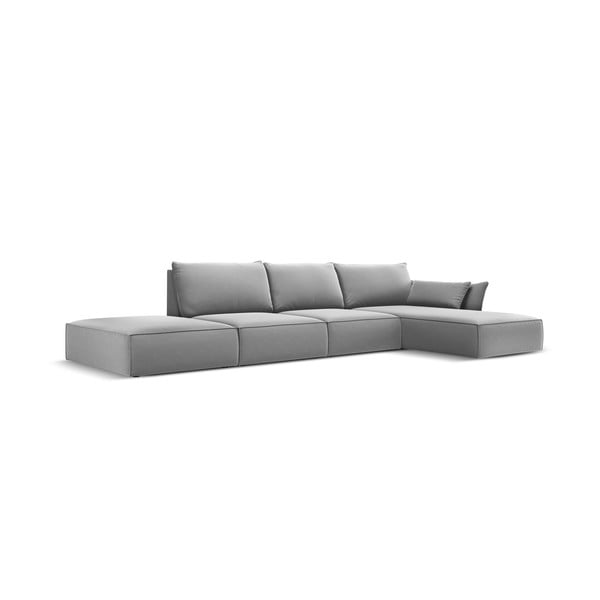 Helehall sametist nurgadiivan (parem nurk) Vanda - Mazzini Sofas-image-2