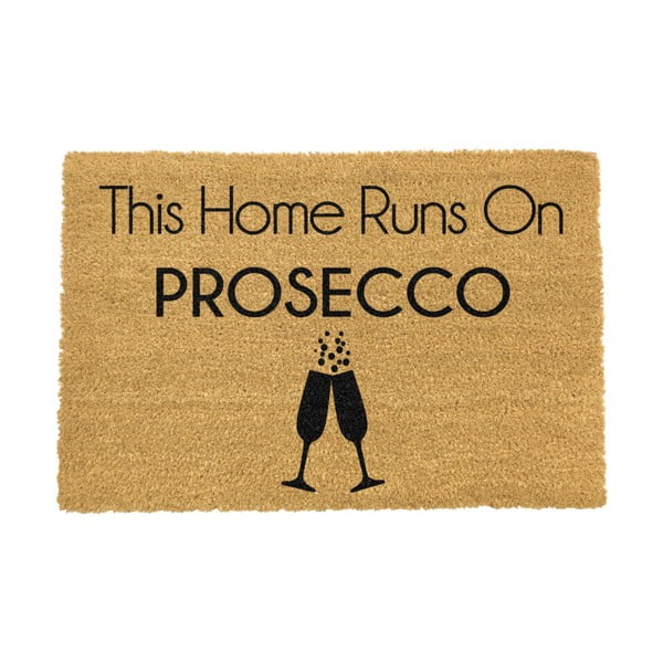 Looduslik kookosmatt , 40 x 60 cm This Home Runs On Prosecco - Artsy Doormats