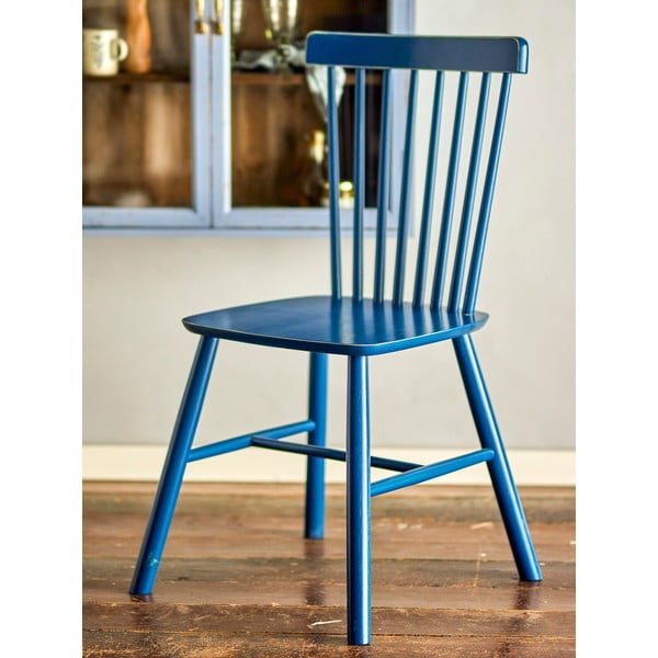 Sinised kummipuidust söögitoolid 2tk komplektis Mill - Bloomingville-image-1