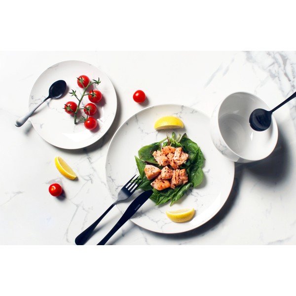 Marmorist 12-osaline nõudekomplekt - Sabichi-image-1