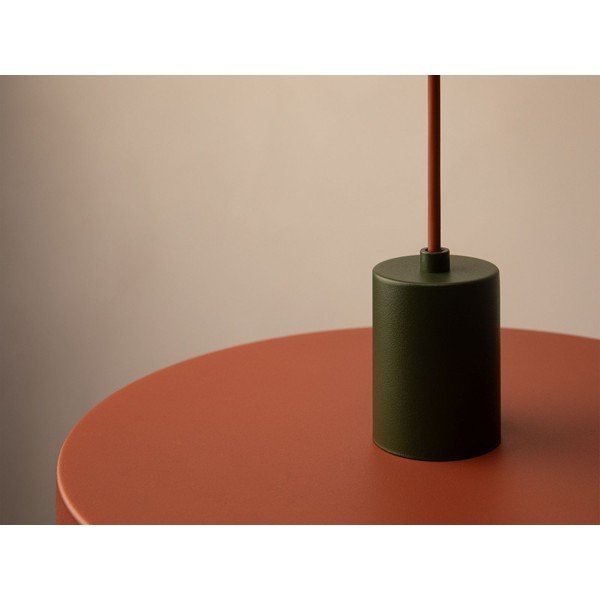 Metallist ripplamp telliskivi värvi ø 30 cm Ori - Micadoni-image-4