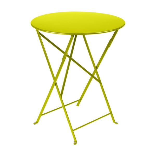 Světle zelený zahradní stolek Fermob Bistro, ⌀ 60 cm