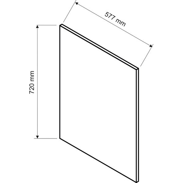 Köögi küljekatteplaat (laius 58 cm) Rowan - STOLKAR-image-1