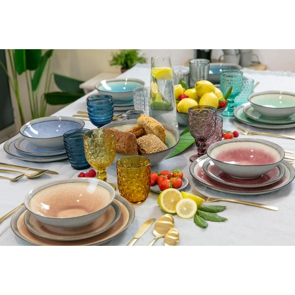 Sada 6 barevných sklenic Villa d'Este Geometrie, 240 ml-image-2