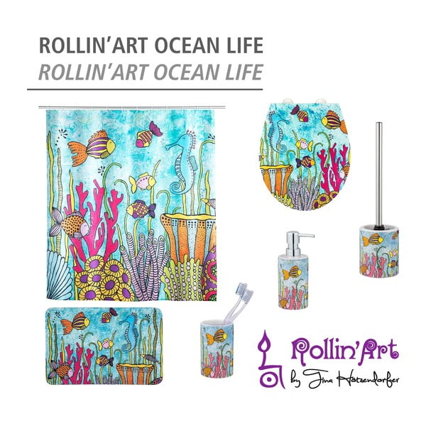 Tekstiilist vannitoamatt 45x70 cm Rollin'Art Ocean Life - Wenko-image-4