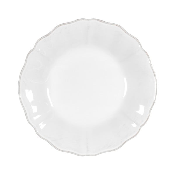 Bílý kameninový polévkový talíř Costa Nova Alentejo, ⌀ 24 cm