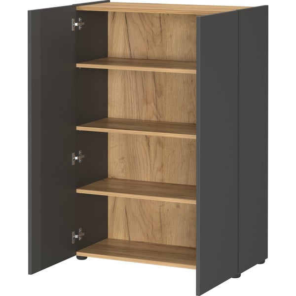 Antratsiitne tammespoonist koridorikomplekt 104x200x33 cm Alviano - Germania-image-2