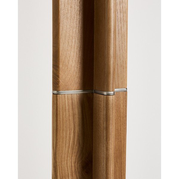 Valge/pruun põrandalamp tekstiilist varjuga (kõrgus 150,5 cm) Niani - Kave Home-image-3