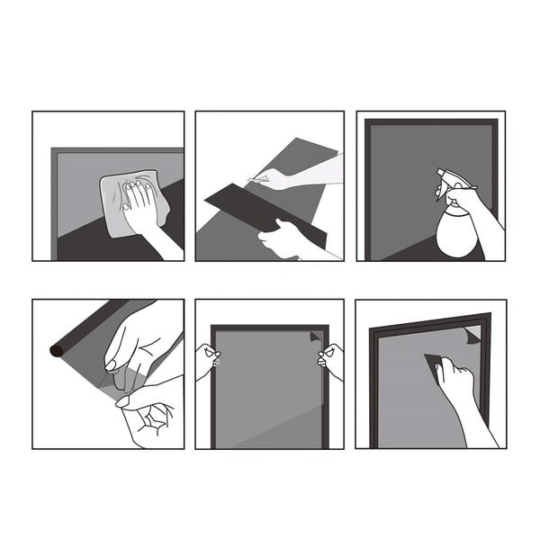 Kaitsekilega mattklaasist kleebis, pikkus 2 m - Ambiance-image-3