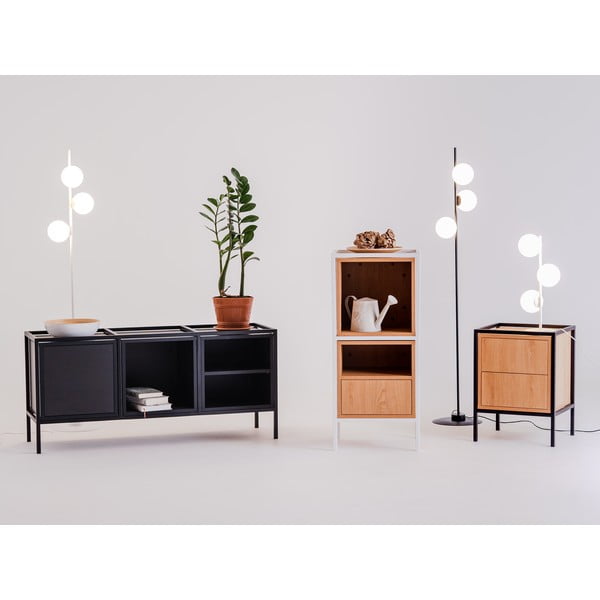 Must tamme raamaturiiul 45x102 cm Skap - CustomForm-image-1