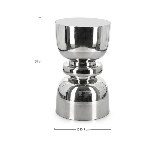 Ümargune terasest abilaud, Ø 30,5 cm Animesh – Bizzotto-image-2