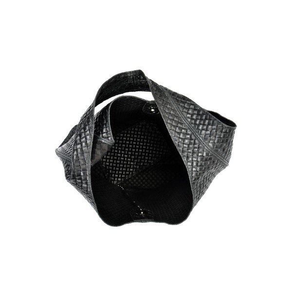 Černá kožená kabelka Mangotti Bags Barbara-image-4
