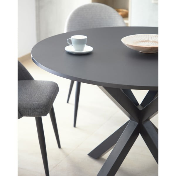 Ümmargune söögilaud ø 120 cm Argo - Kave Home-image-1