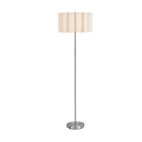 Beež/hõbedane linane põrandalamp (kõrgus 150 cm) Wattom - House Nordic-image-3