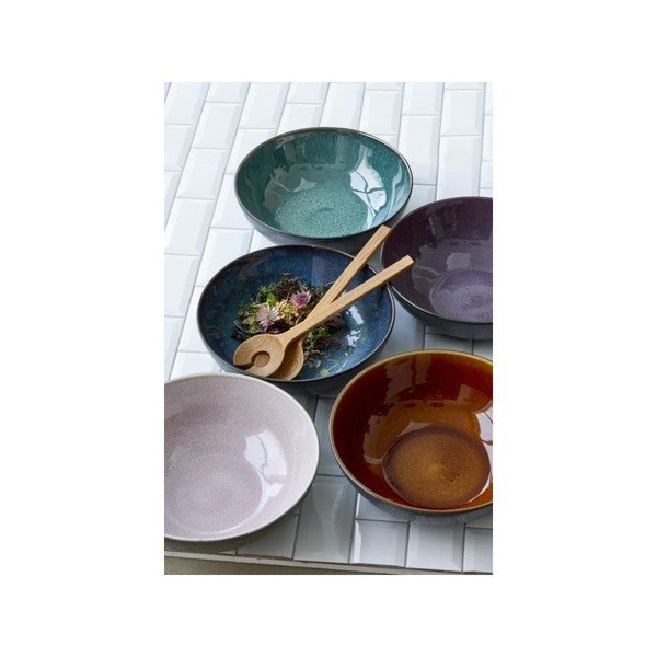 Mustast kivipuust salatikaussi lilla sisemise glasuuriga , läbimõõt 30 cm Mensa - Bitz-image-1