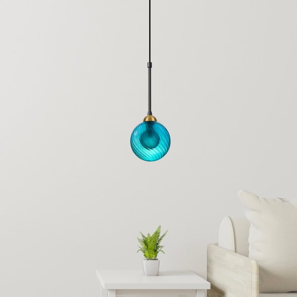 Sinine rippvalgusti ø 12 cm Twister - Squid Lighting-image-1