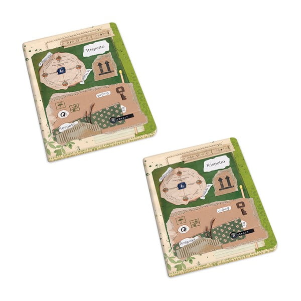 Töövihikud 2tk komplektis, 192lk A5 formaadis Rispetto - Kartos-image-1