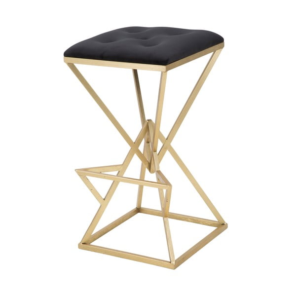 Must-kuldne sametist baaritool 75 cm Piramid - Mauro Ferretti-image-4