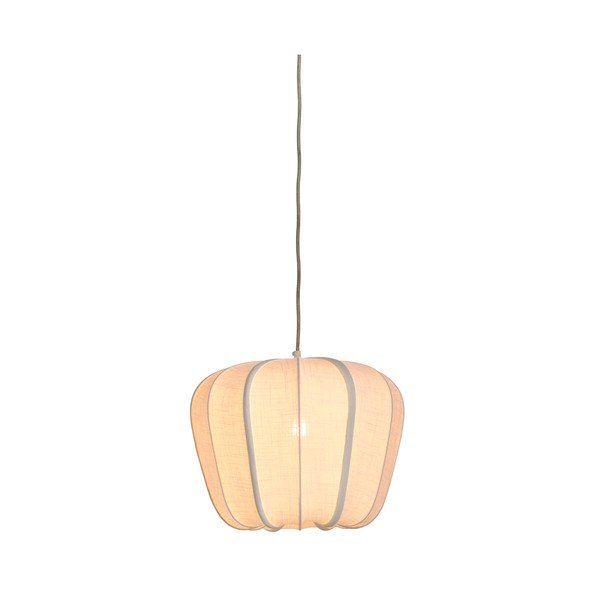 Kreemikas ripplamp kangast varjuga Zubedo - Light & Living-image-2