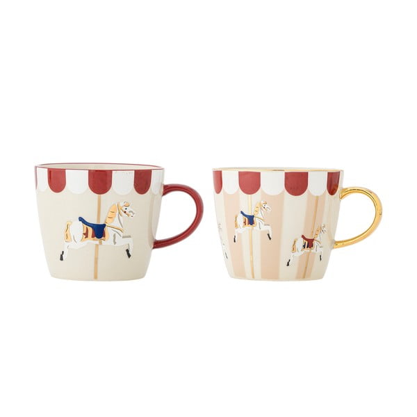 Jõuluteemalised kruusid, 2 tk komplektis, 300 ml Merry-go-round - Bloomingville