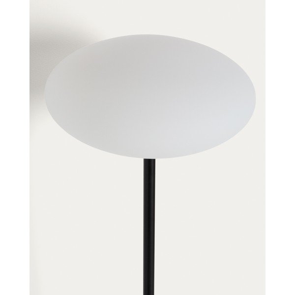 Valge/must põrandalamp klaasist varjuga (kõrgus 120 cm) Idela - Kave Home-image-1