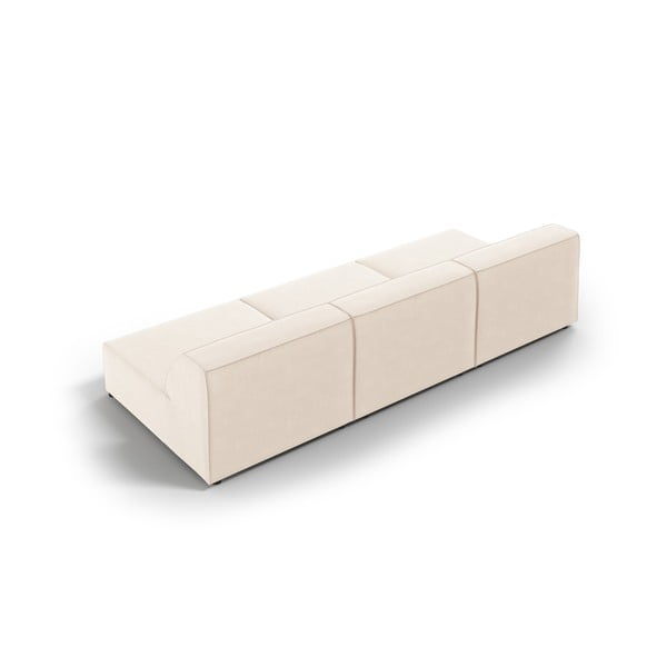 Kreem sametist diivan 240 cm Jodie - Micadoni Home-image-4