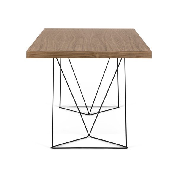 Hnědý stůl s černými nohami TemaHome Multi, 180 x 77 cm-image-3