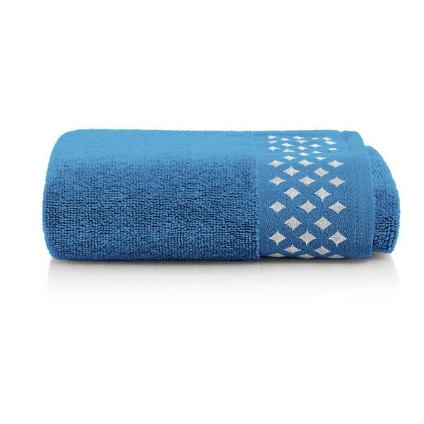 Modrý bavlněný ručník Maison Carezza Lazio, 50 x 90 cm