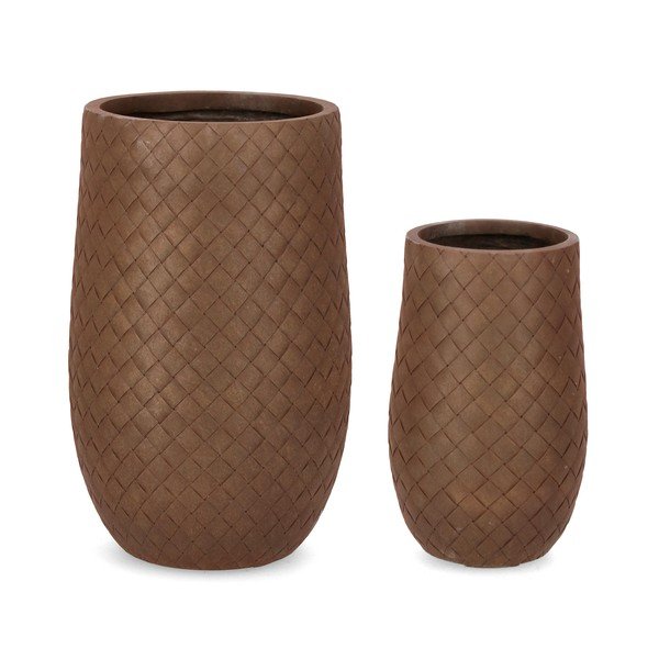 Lillepotid komplektis 2 tk ø 48 cm Rhombus - Bizzotto-image-1