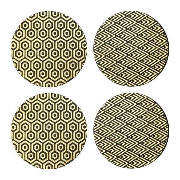 Kunstnahast lauamattide komplek, 4 tk ø 25 cm Geome - Premier Housewares-image-2