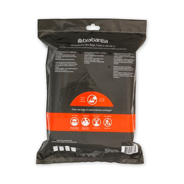 Prügikotid, 40 tk komplektis, 60l  PerfectFit H - Brabantia-image-4