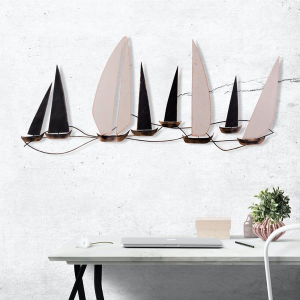 Metallist seinakaunistus 117x52 cm Ocean - Wallity-image-2