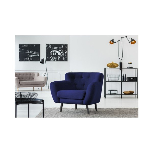 Modré křeslo Cosmopolitan design Hampstead-image-4