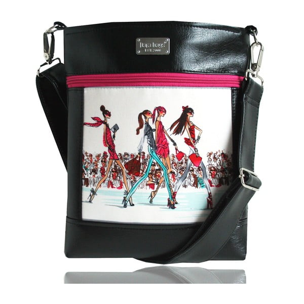 Kabelka přes rameno Dara bags Puzzle Ruby no. 50 I love Paris