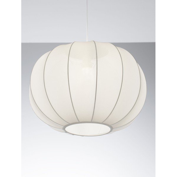 Mattvalge kangast ripplamp ø 50 cm Delina - Nova Luce-image-2