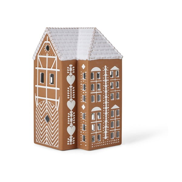 Kivikeraamikast teeküünla alus Gingerbread Lighthouse – Kähler Design
