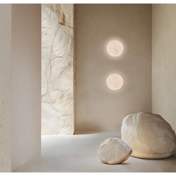 Mattvalge kivist LED-seinavalgusti, hämardatav Bobbin - Trio Select-image-2