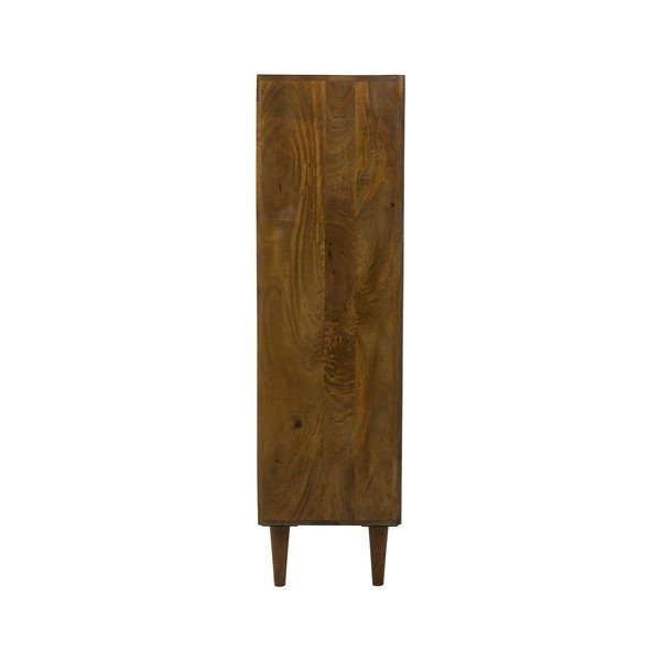 Pruunist mangopuidust vitriinkapp 58x180 cm Mocu - Light & Living-image-3