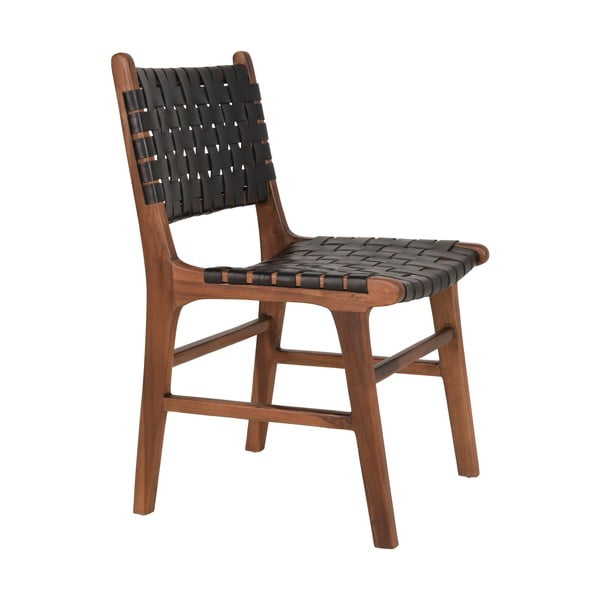 Must-pruunid tiikpuust söögitoolid 2tk komplektis Perugia - House Nordic-image-3